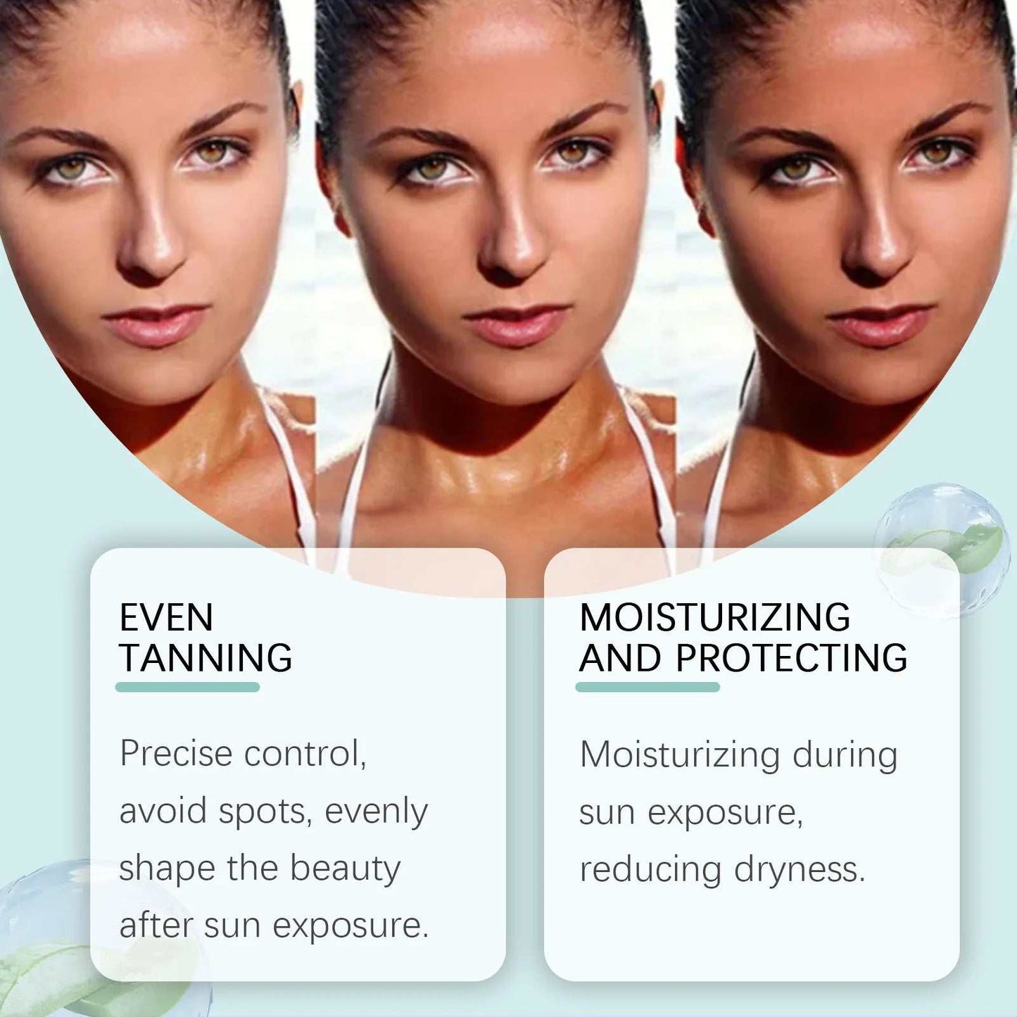 Self Tanning Drops Bronzing Fake Tan Serum Indoor Sunbeds Dark Tanning Accelerator Sunburn Skin Repair Sunless Tanner Drops 30Ml