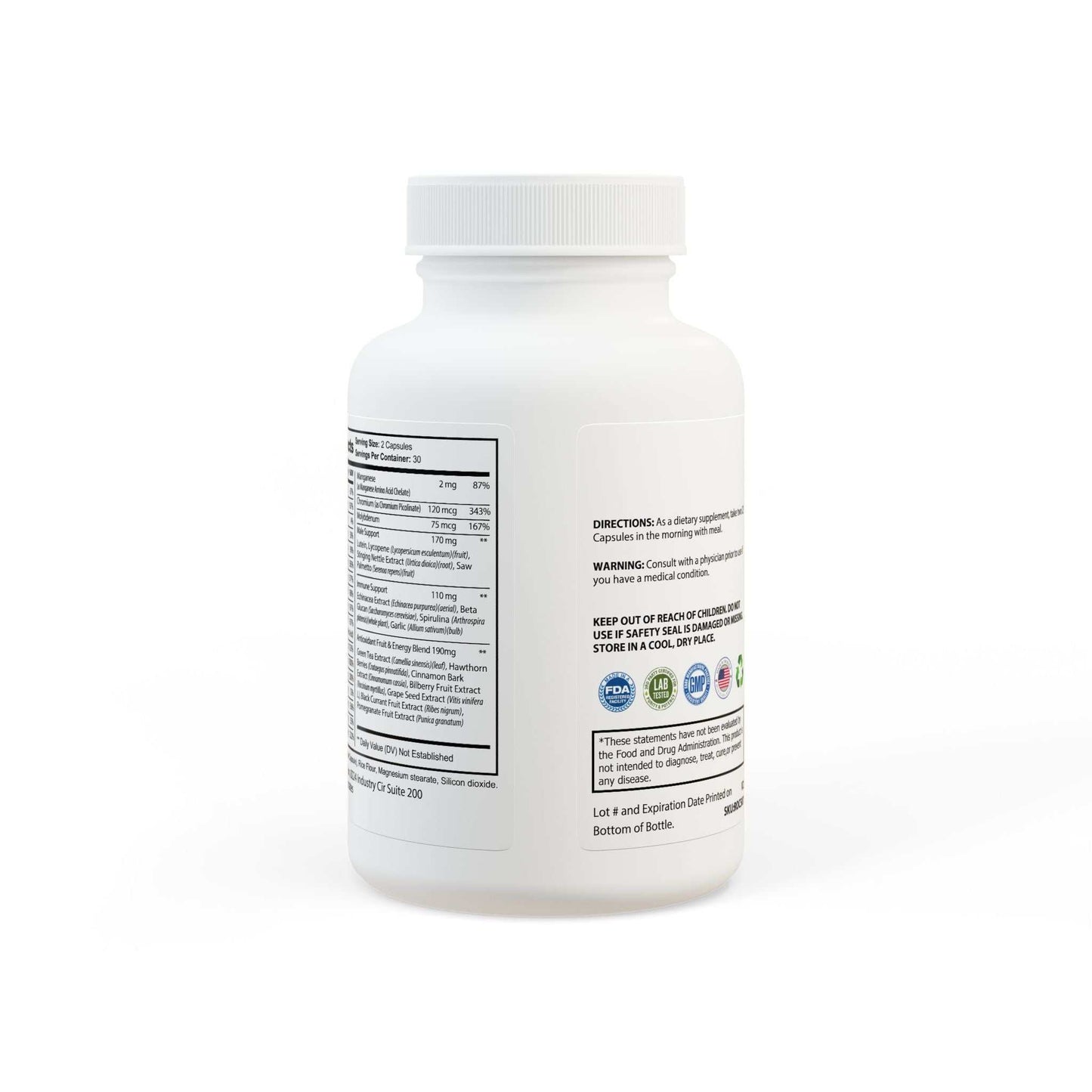 Multivitamin for Men: Complete 60-Capsule Daily Supplement for Men's..