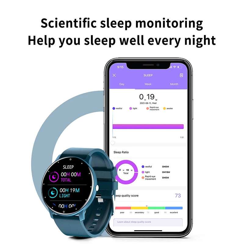 2023 New Smart Watch Women Men Sport Fitness Smartwatch Waterproof Watches Bluetooth Sleep Heart Rate Monitor for Android Ios