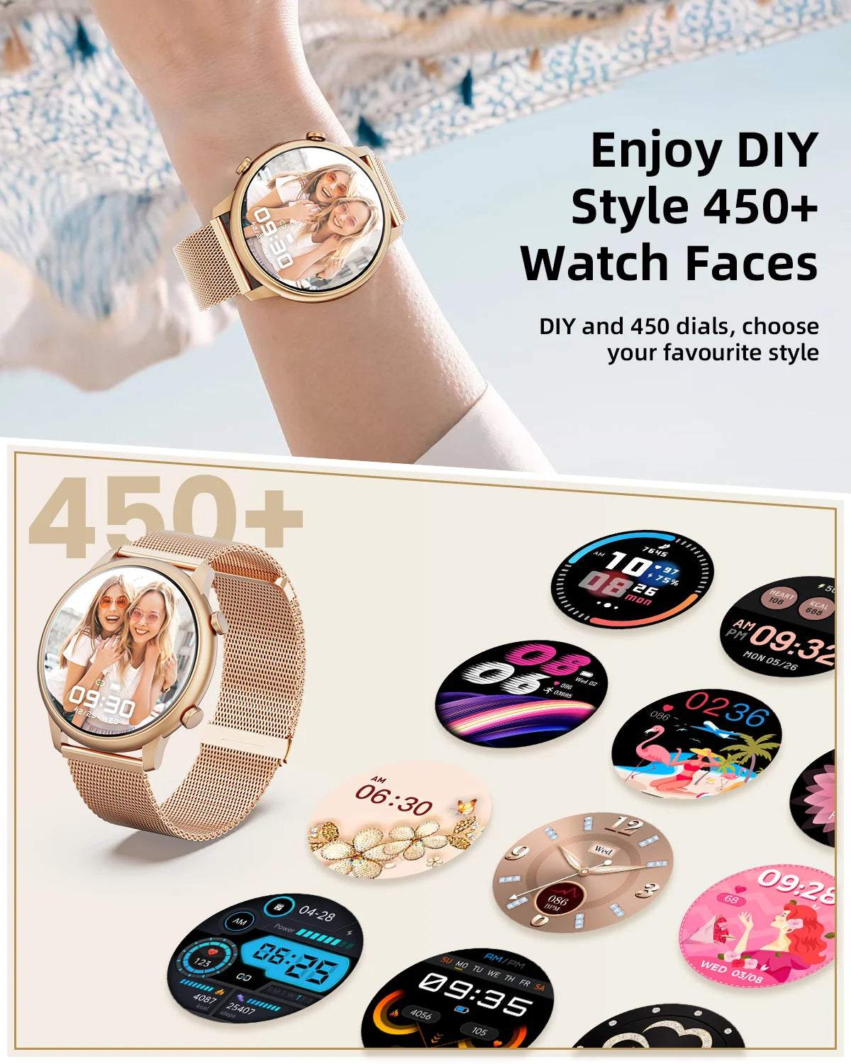 Men'S Smart Watch, Bluetooth Call, Women'S Sports Watch, 1.39 Hd Screen, Smart Watch with Heart Rate, Sleep, Blood Oxy