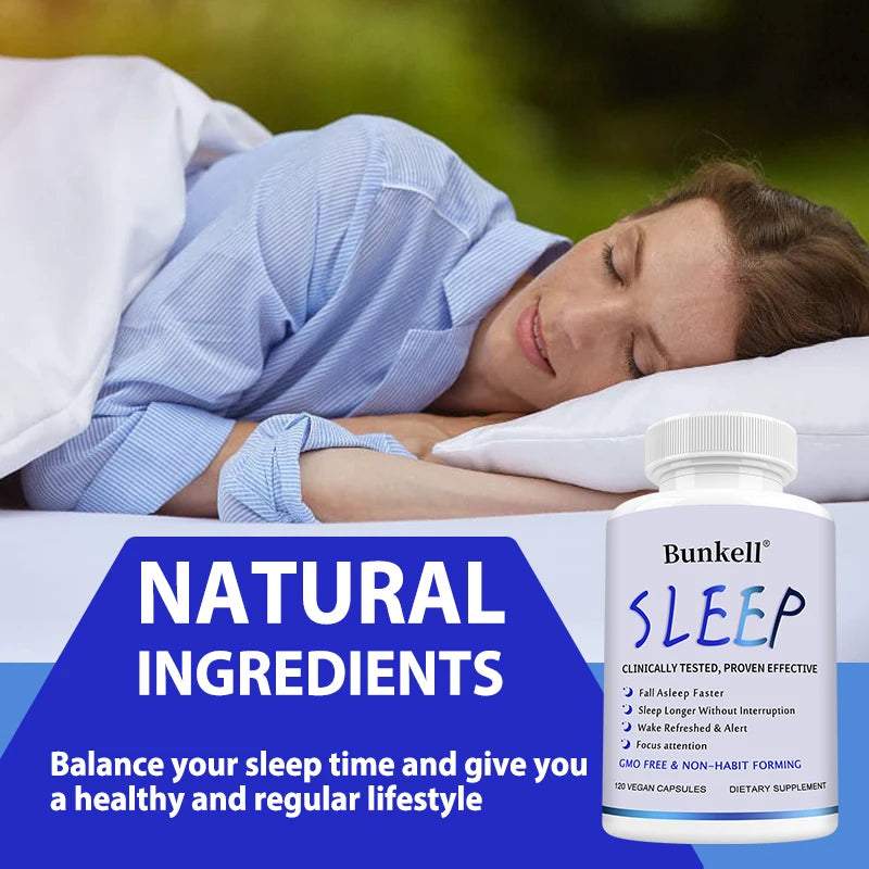 Sleep Supplement - Contains Magnesium Oxide, Magnesium Citrate, Magnesium Glycinate to Support Brain, Sleep, Focus and Cognition