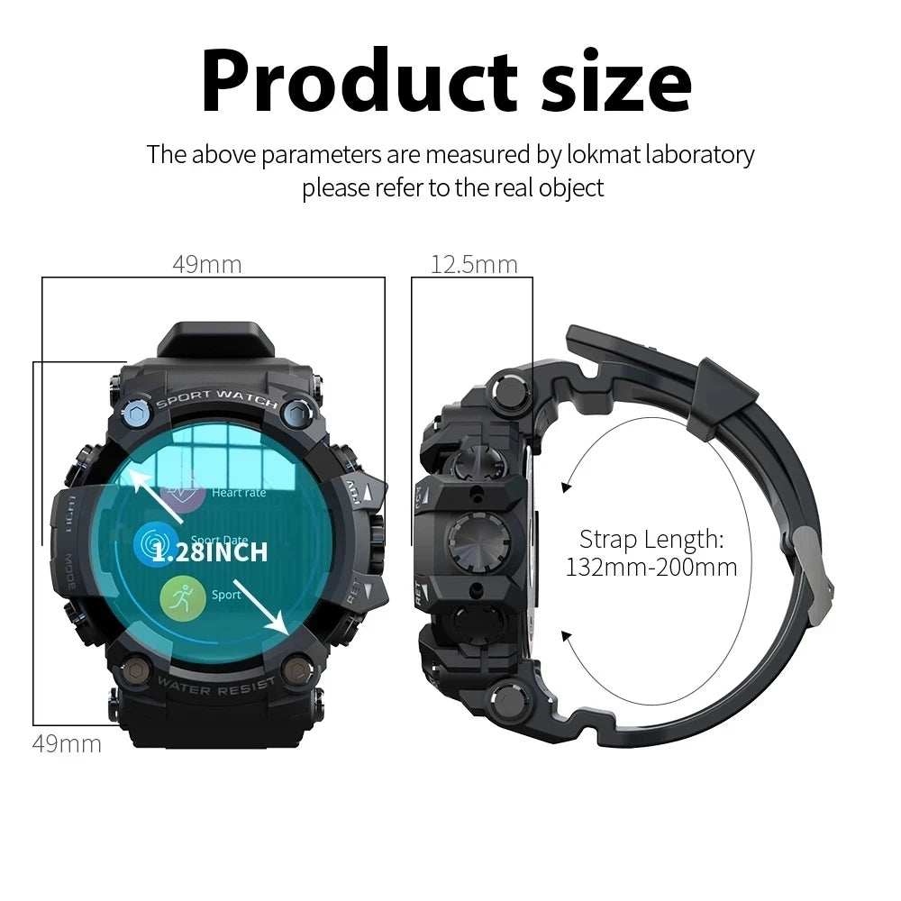 2025 New Fitness Tracker Smart Watch for Men Heart Rate Monitor Blood Pressure Smart Watch Suitable for Android Ios