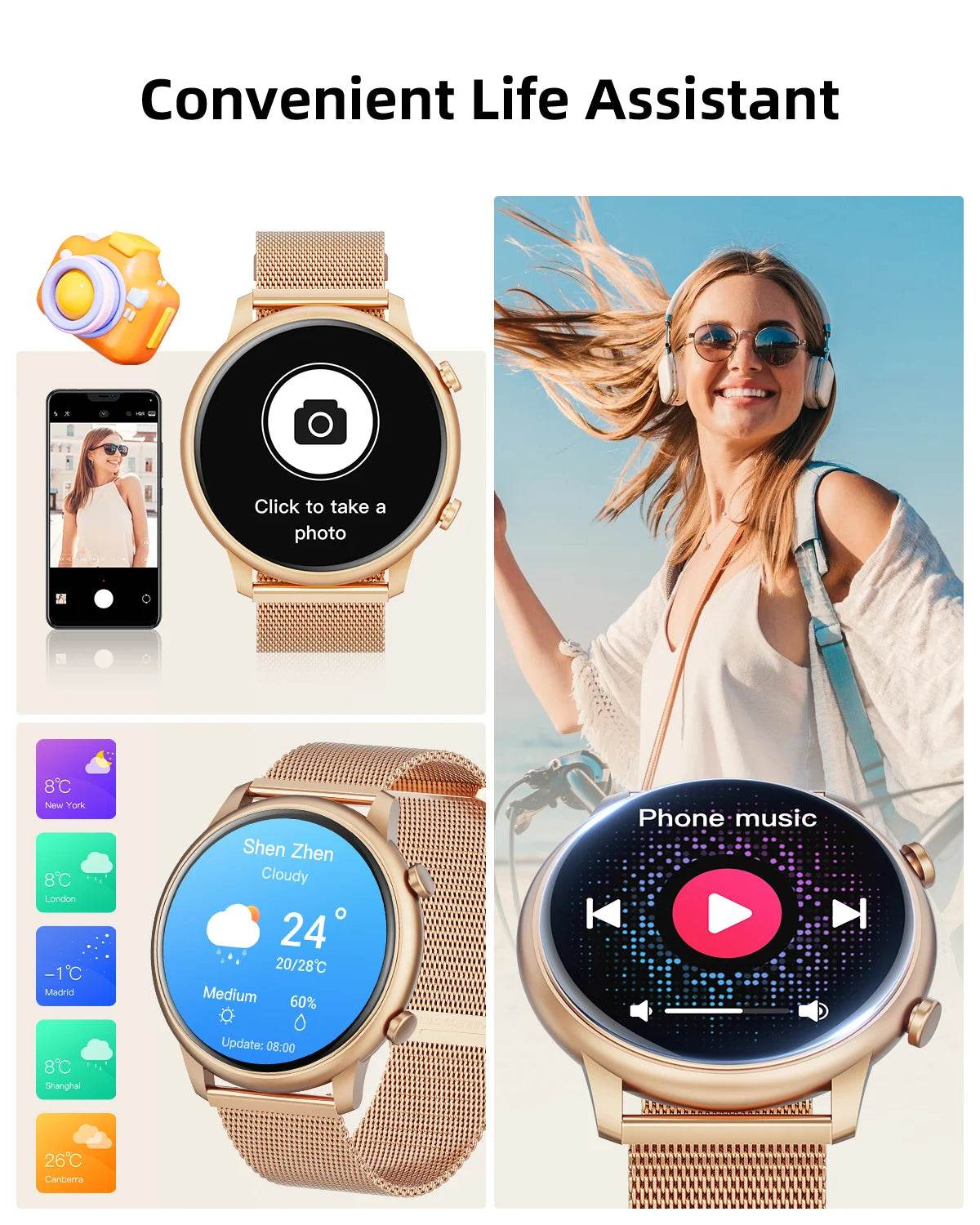 Men'S Smart Watch, Bluetooth Call, Women'S Sports Watch, 1.39 Hd Screen, Smart Watch with Heart Rate, Sleep, Blood Oxy