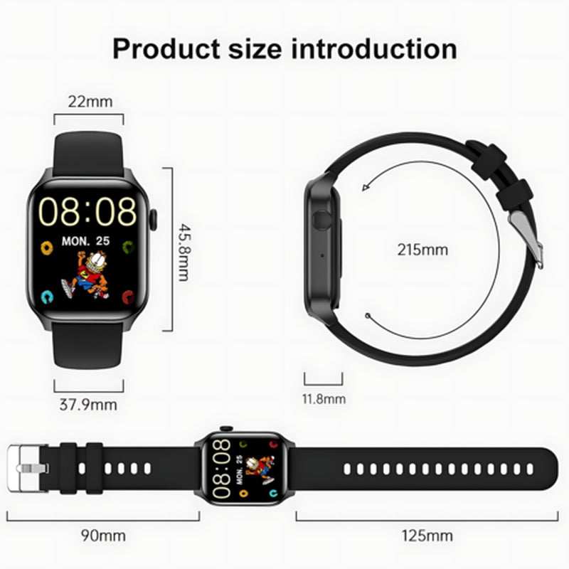Smart Watch Women Men Fitness Tracker Heart Rate for Android Waterproof