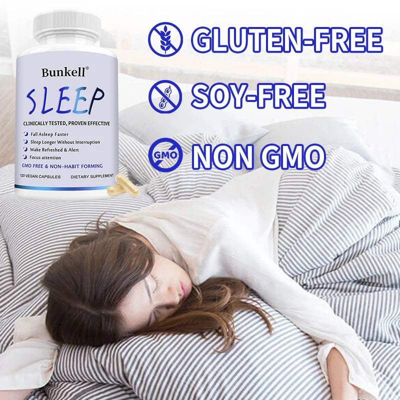Sleep Supplement - Contains Magnesium Oxide, Magnesium Citrate, Magnesium Glycinate to Support Brain, Sleep, Focus and Cognition