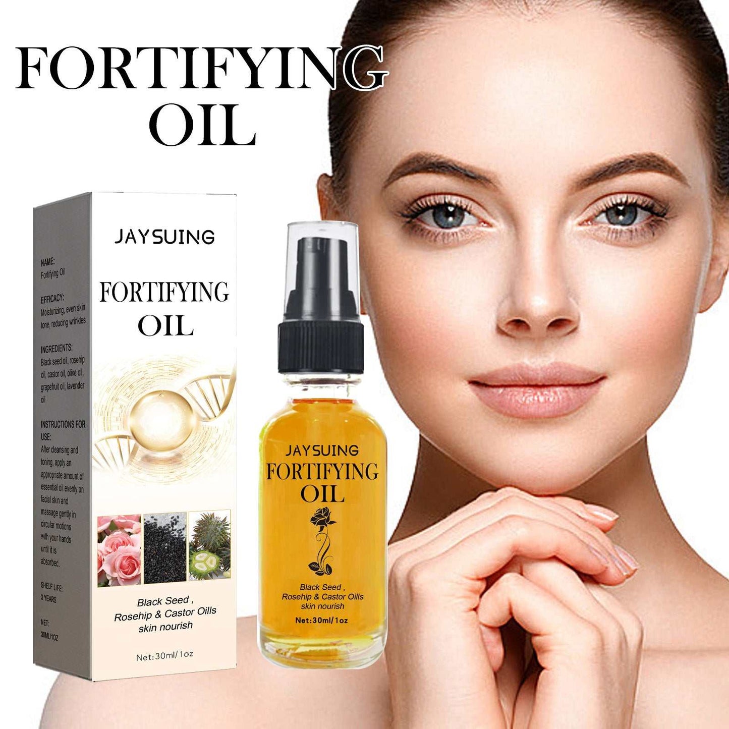 Jaysui Facial Moisturizing Essential Oil Facial Hydrating, Firming, and Wrinkle Fading Essential Oil