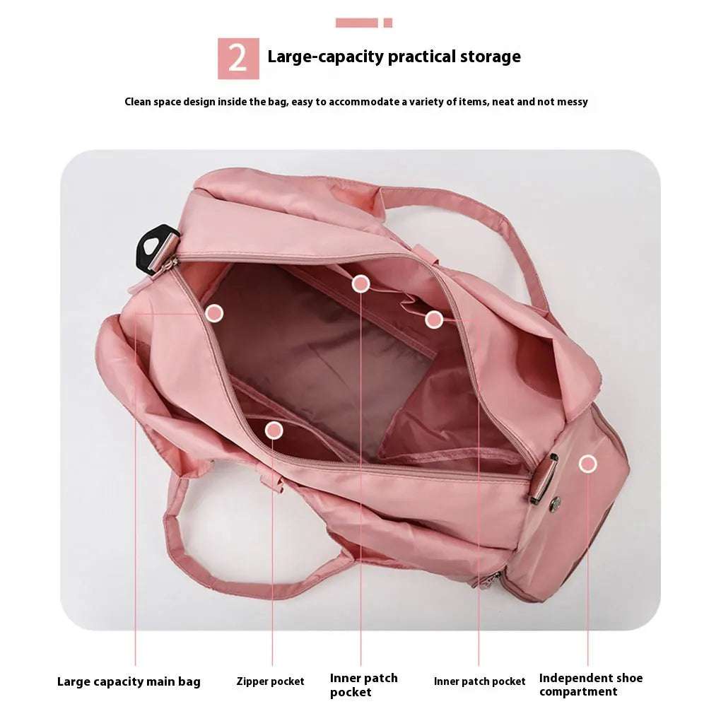 Yoga Mat Gym Bag for Women Sports Handbags Travel Fitness Tote Bag Yoga Swimming Shoulder Bag Large Capacity with Shoulder Strap