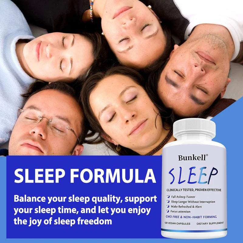 Sleep Supplement - Contains Magnesium Oxide, Magnesium Citrate, Magnesium Glycinate to Support Brain, Sleep, Focus and Cognition
