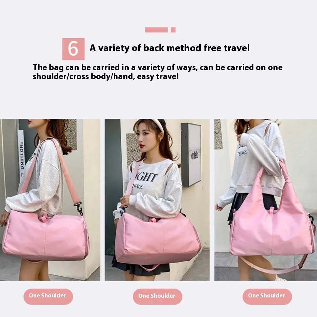 Yoga Mat Gym Bag for Women Sports Handbags Travel Fitness Tote Bag Yoga Swimming Shoulder Bag Large Capacity with Shoulder Strap