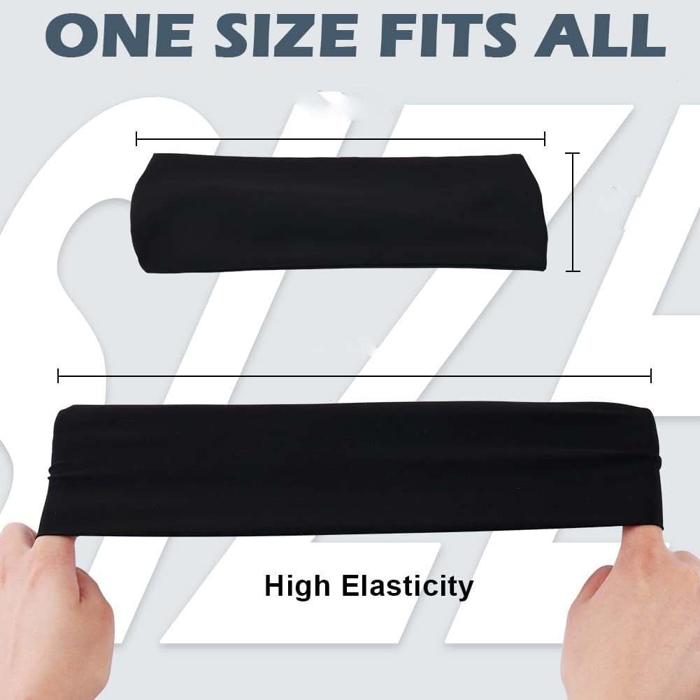 5-Pack- Unisex Sports Fitness Headband and Sweatband