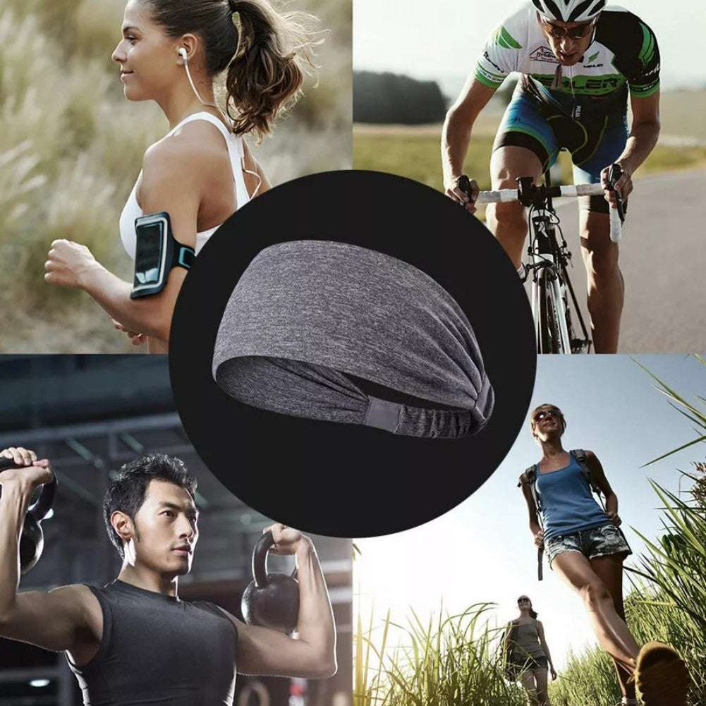 5-Pack- Unisex Sports Fitness Headband and Sweatband