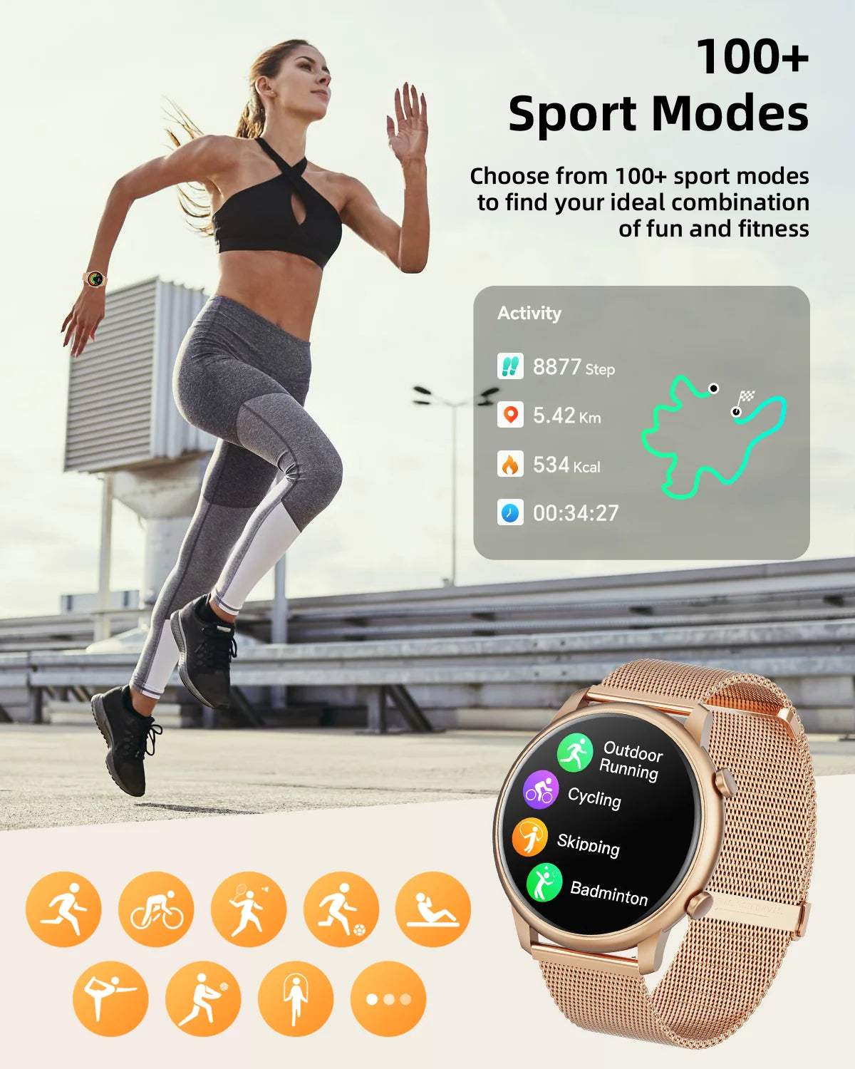 Men'S Smart Watch, Bluetooth Call, Women'S Sports Watch, 1.39 Hd Screen, Smart Watch with Heart Rate, Sleep, Blood Oxy