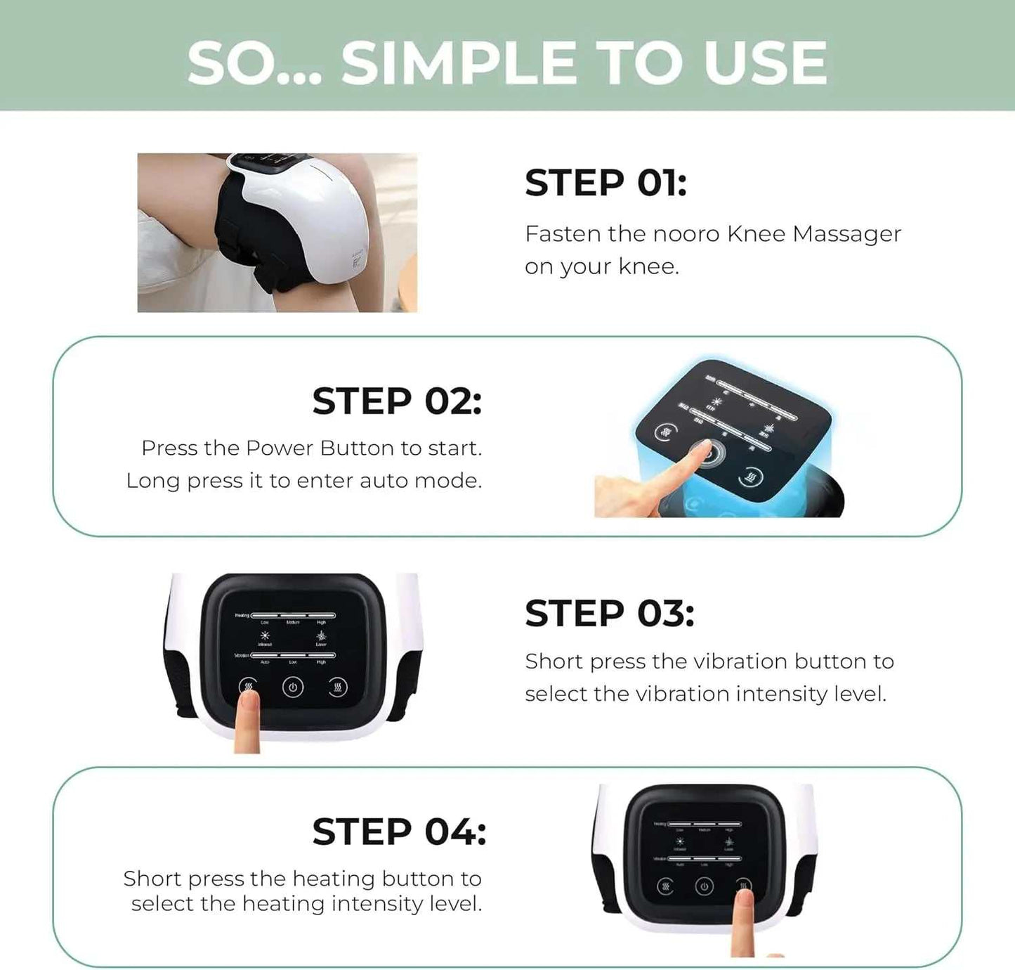 Knee Massager Smart Red Light and Massage Therapy for Swelling Stiff Joints Stretched Ligament and Muscles Injuries Gifts