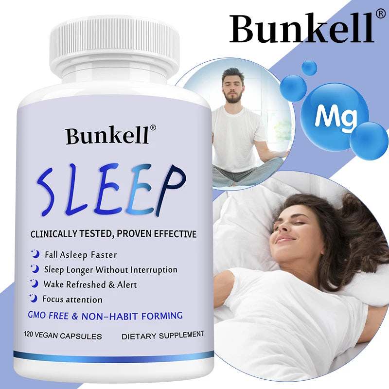 Sleep Supplement - Contains Magnesium Oxide, Magnesium Citrate, Magnesium Glycinate to Support Brain, Sleep, Focus and Cognition
