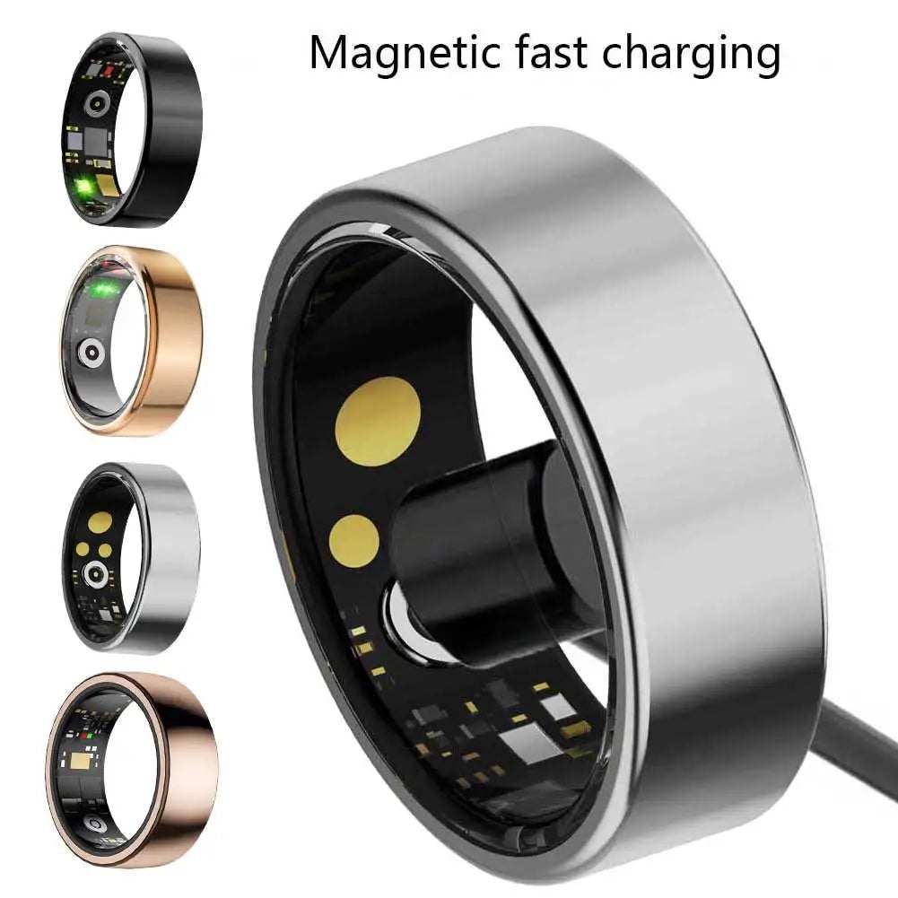 Smart Ring Health Tracker up to 7-Day Battery Sleep Heart Rate Blood Oxygen Tracker Health Monitor for Women Men for Ios Android