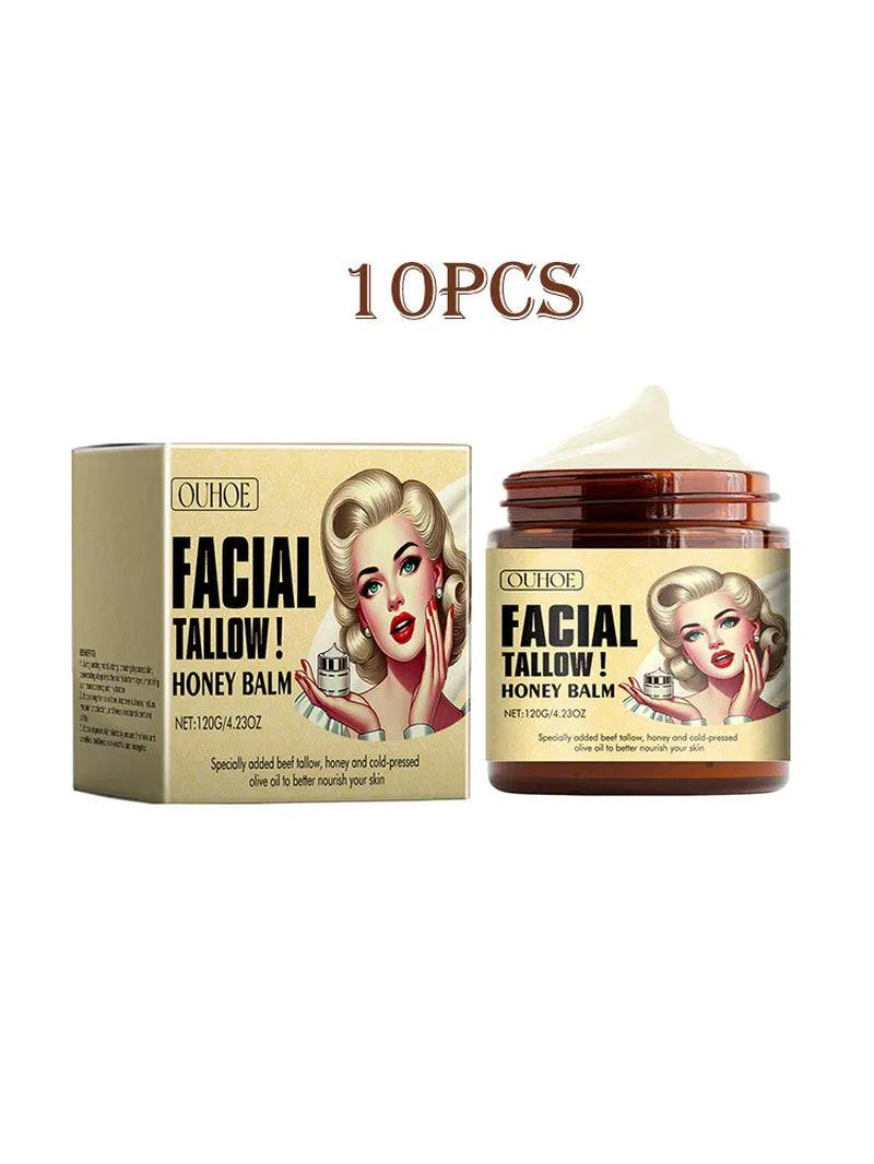 120G Beef Tallow Lasting Moisturizing Face Cream Firming Body Lotion Repair Dry Skin Hydrating Nourish Brighten Face Balm