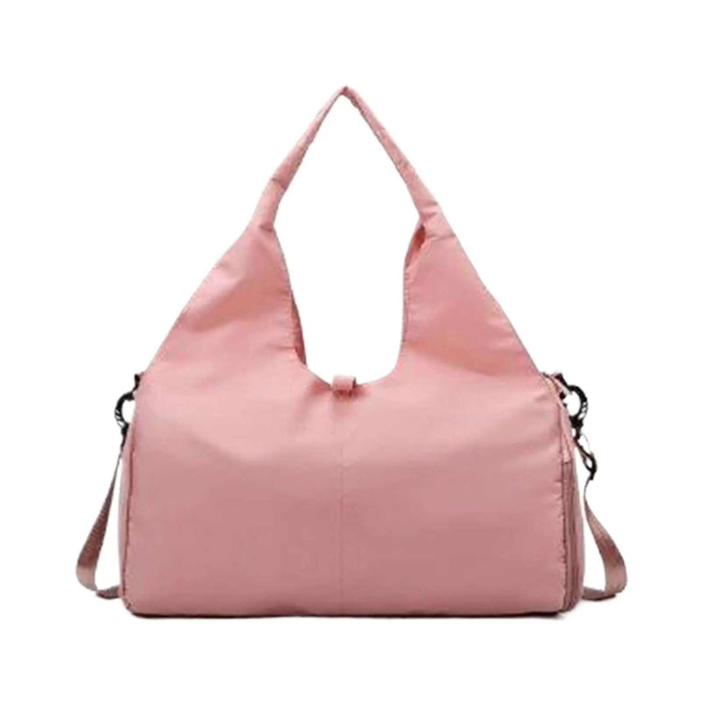 Pink yoga mat gym bag with adjustable shoulder strap and large capacity for sports and travel
