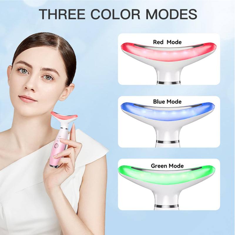 Facial and Neck Massager, Pink Neck Beauty Device