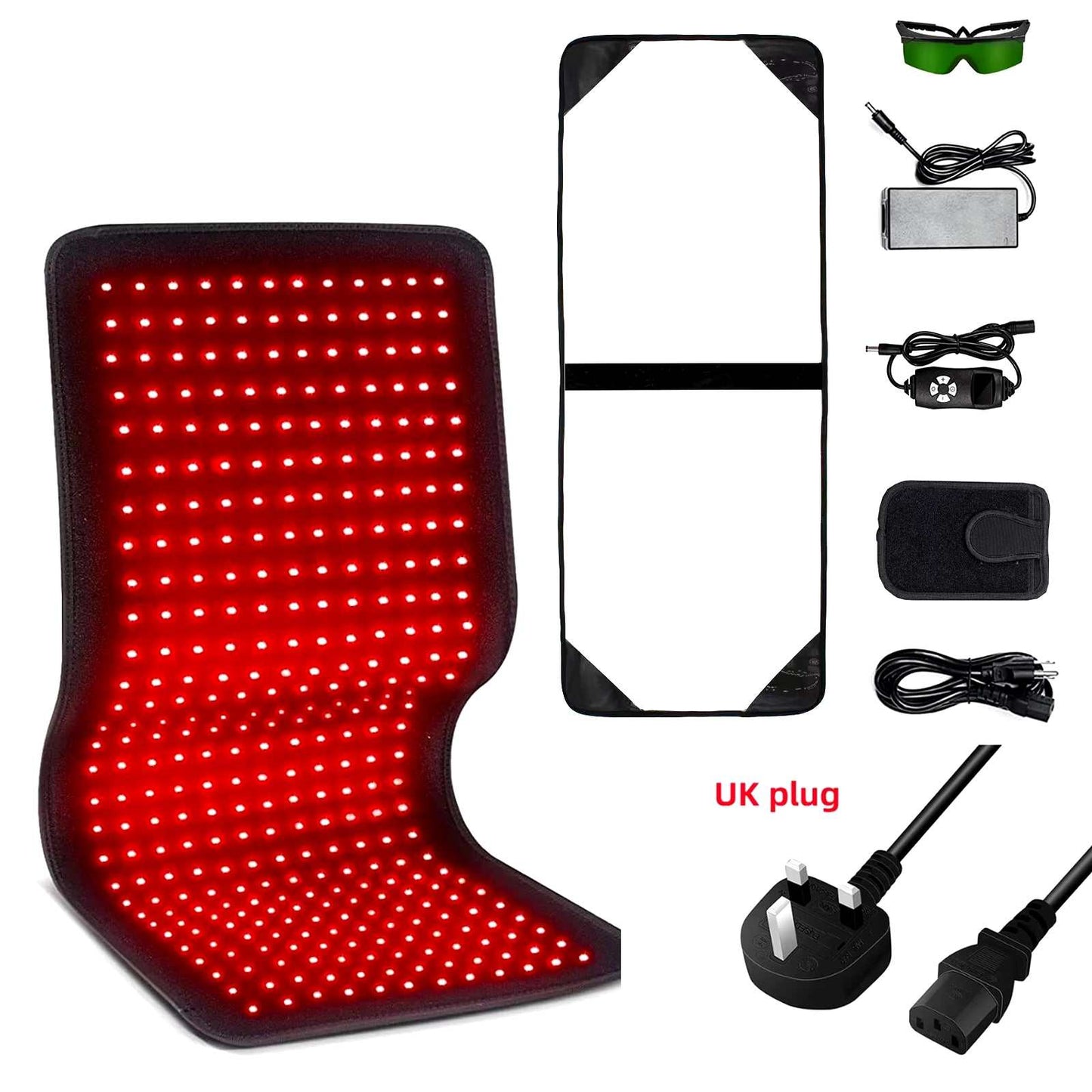 Red&Infrared Therapy Belt Body Wearable Wrap Large Heating Pad LED Beauty Devices for Face and Body Shoulder Joint Muscle