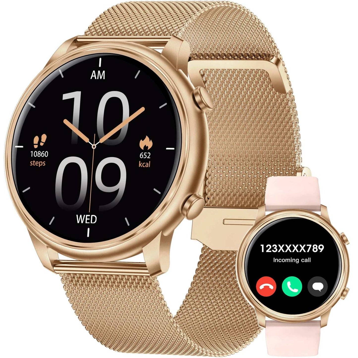 Men'S Smart Watch, Bluetooth Call, Women'S Sports Watch, 1.39 Hd Screen, Smart Watch with Heart Rate, Sleep, Blood Oxy