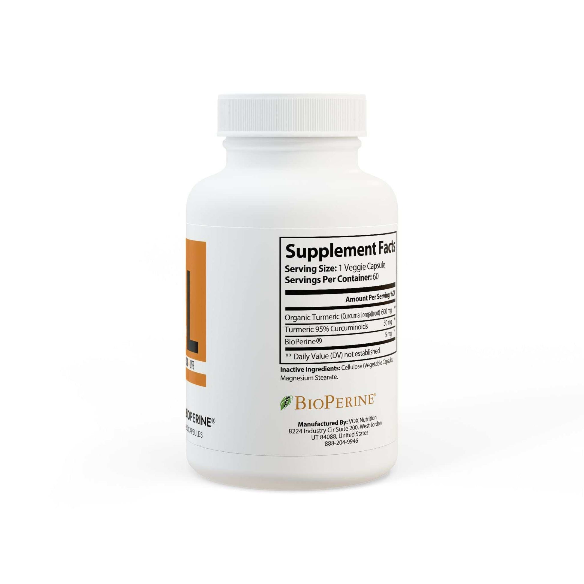 Turmeric with BioPerine® Supplement for Optimal Recovery & Antioxidant