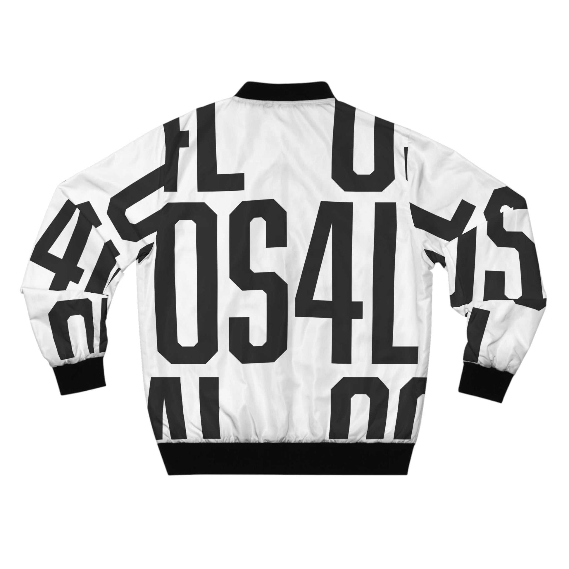 Men's Bomber Jacket _ OS4L B/W Bomber Jacket – Stylish Men’s Bomber...