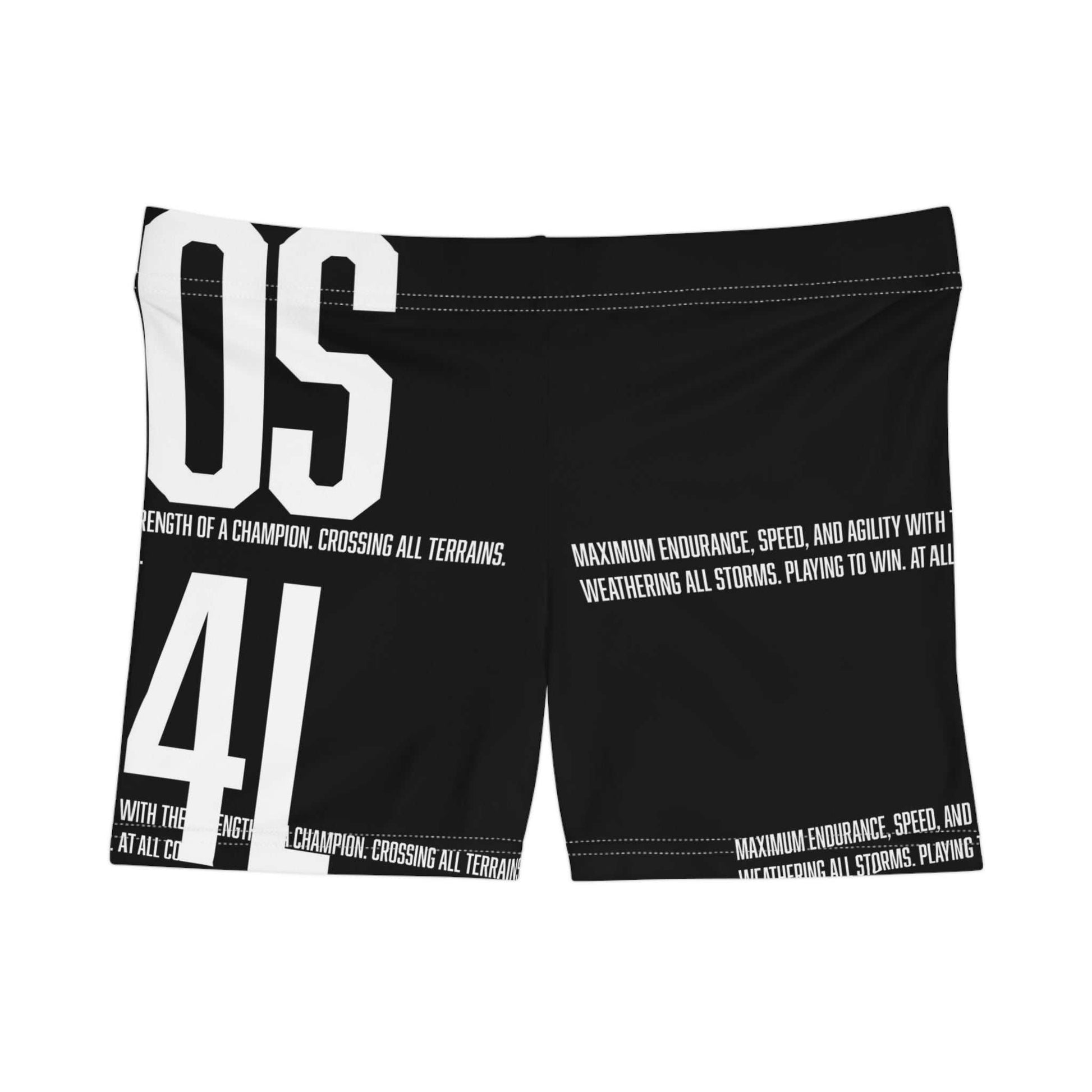 Athletic Number-Print Women's Shorts - Bold, Sporty & Moisture-Wicking