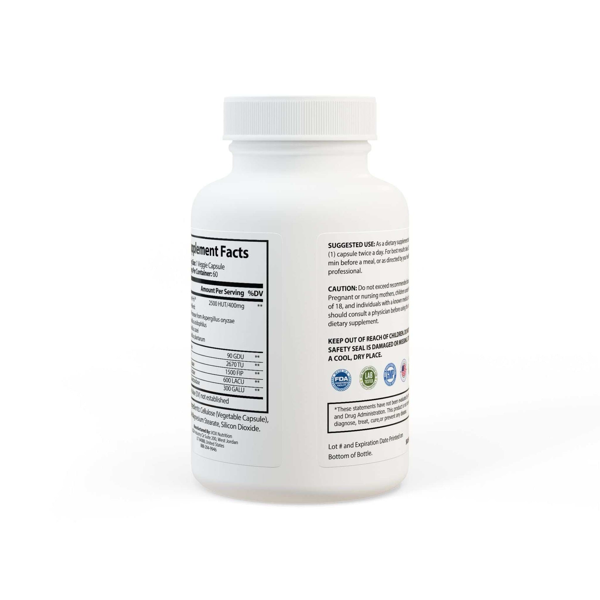 Digestive Enzyme Blend Support - 60 Capsules for Optimal Digestion....