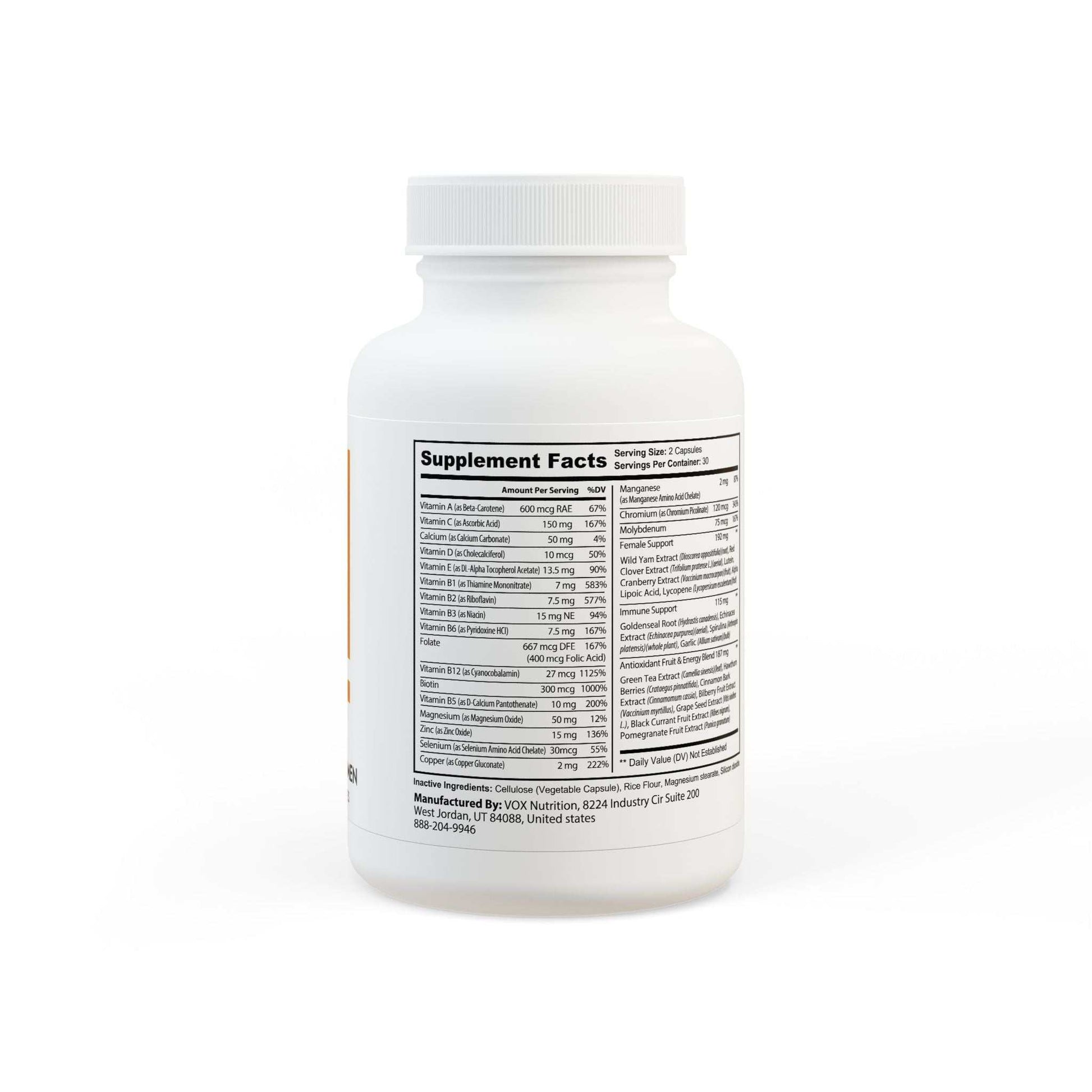 Multivitamin for Women Support Daily Health & Energy - 60 Capsules....