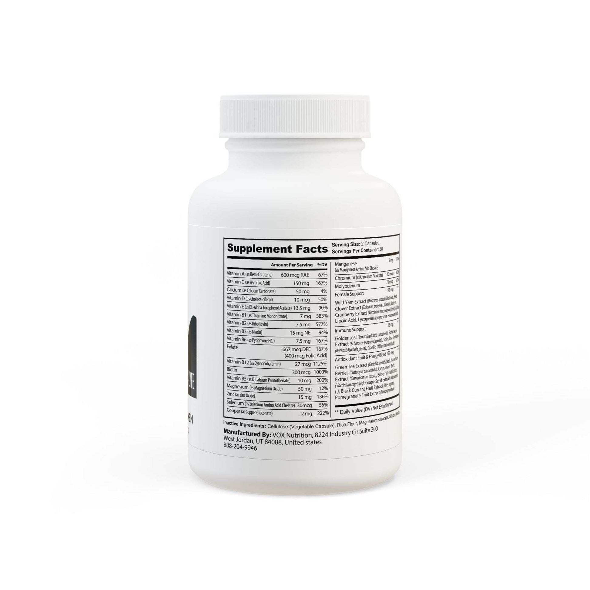 Multivitamin for Women – 60 Capsules Daily Wellness Support | OS4L....