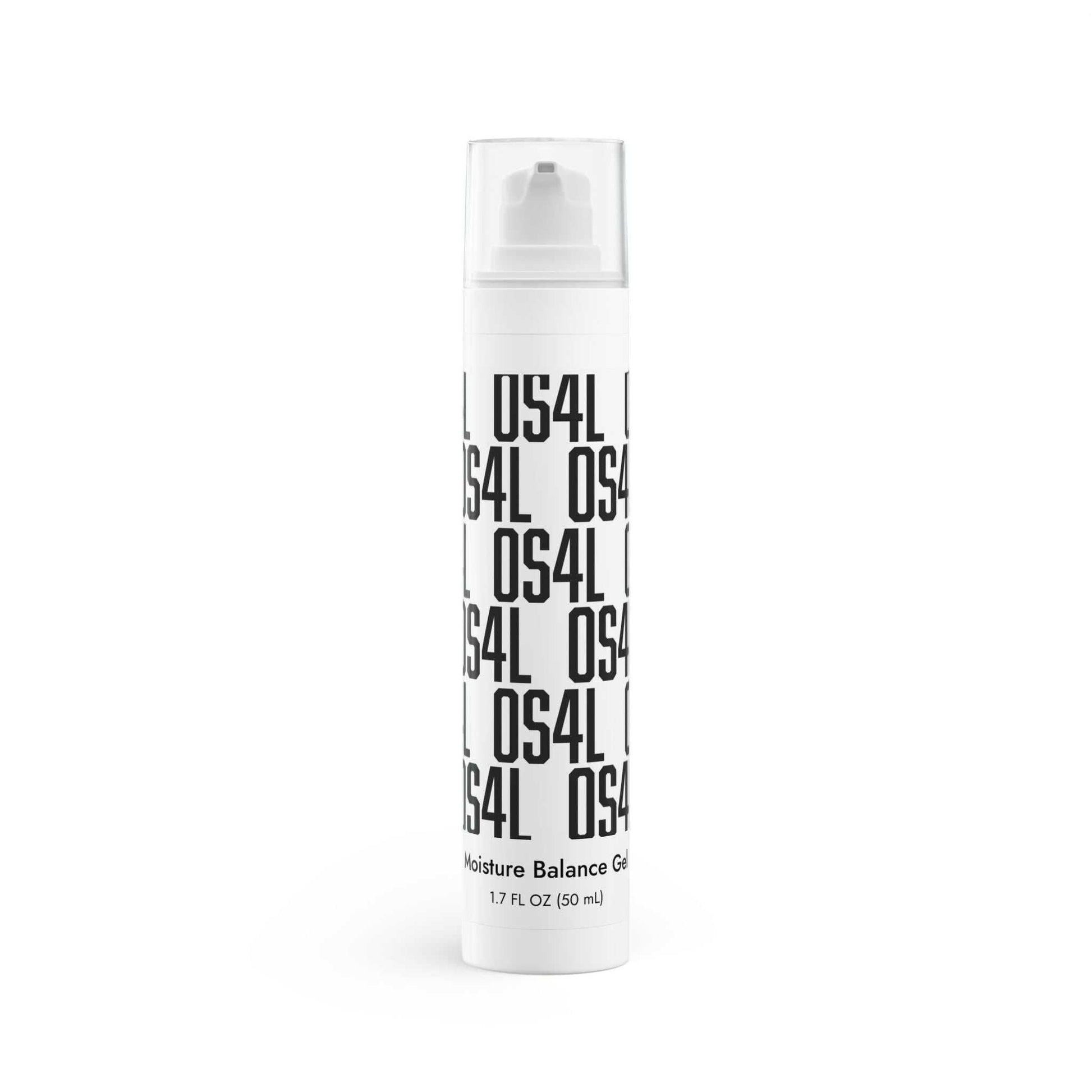 Moisture Balance Gel in white airless pump bottle for dry, blemish-prone skin with lightweight hydration and antioxidant protection