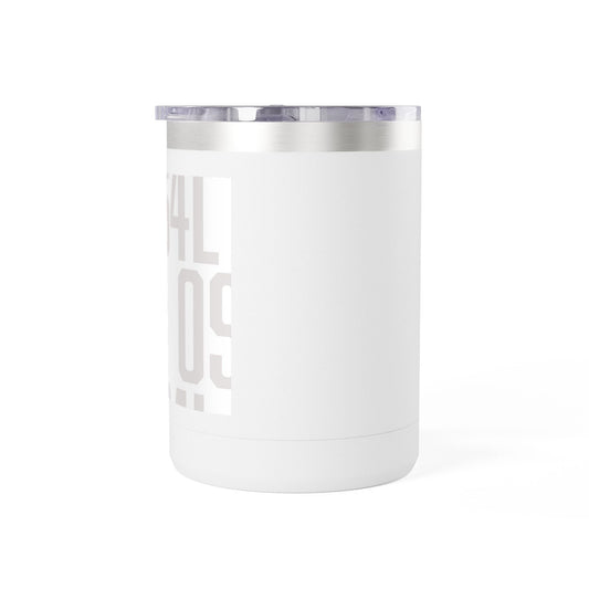 White 15oz stainless steel Coffee Mug Tumbler with lid and double-wall insulation