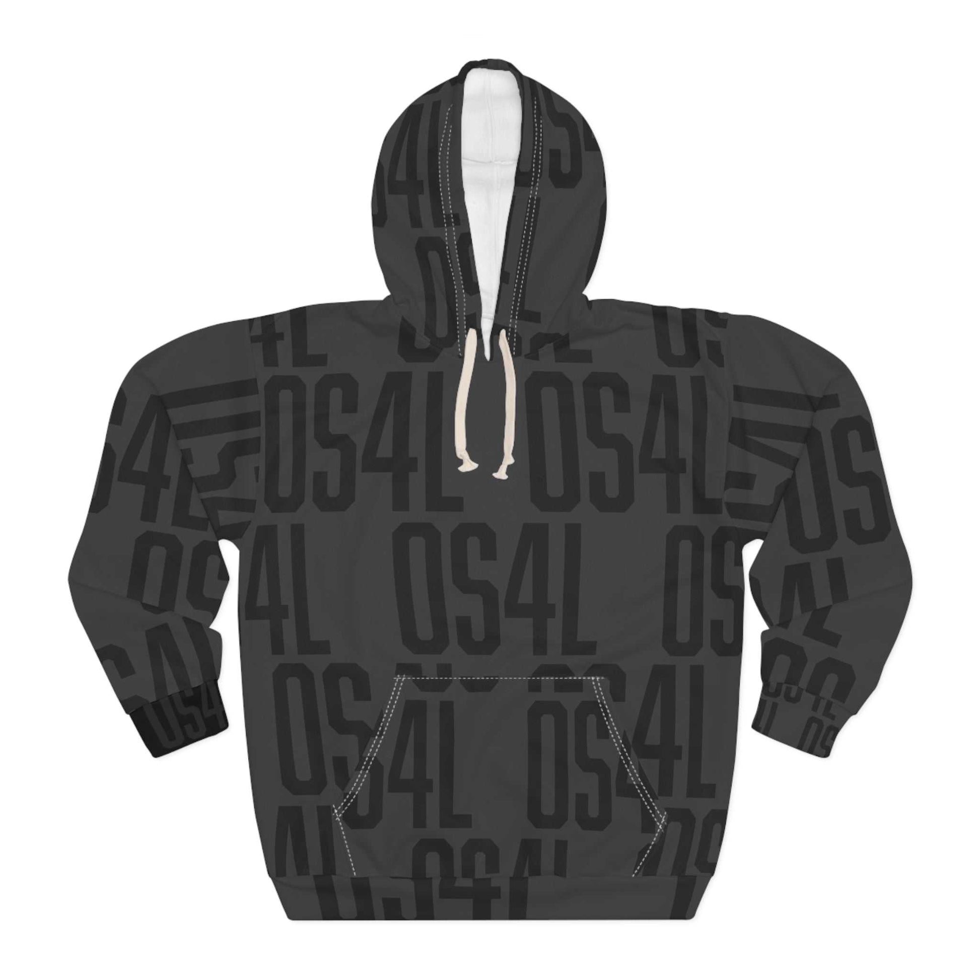 OS4L Tonal Asphalt Hoodie - Bold Geometric Design & Comfortable Fit..