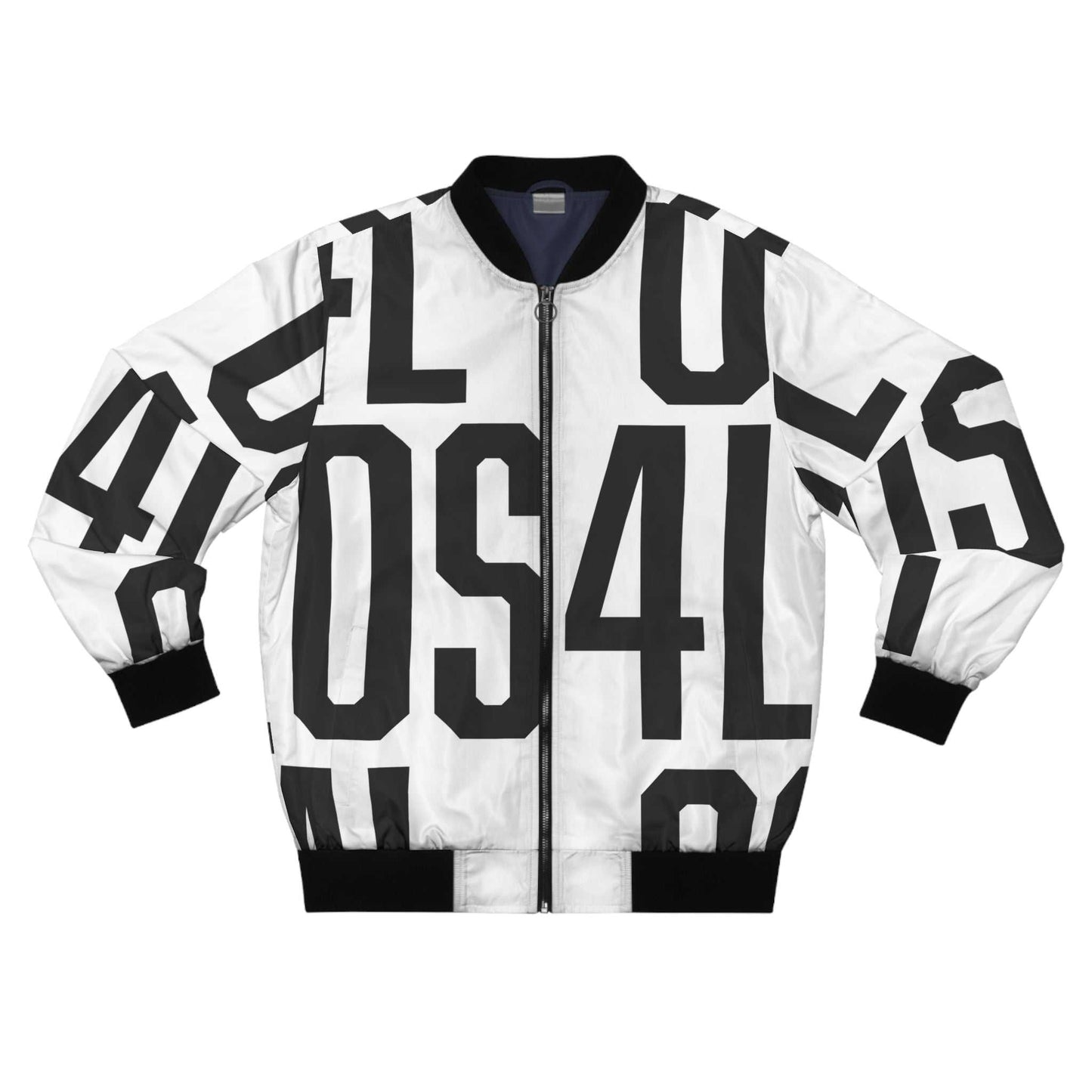 Men's Bomber Jacket _ OS4L B/W Bomber Jacket – Stylish Men’s Bomber...