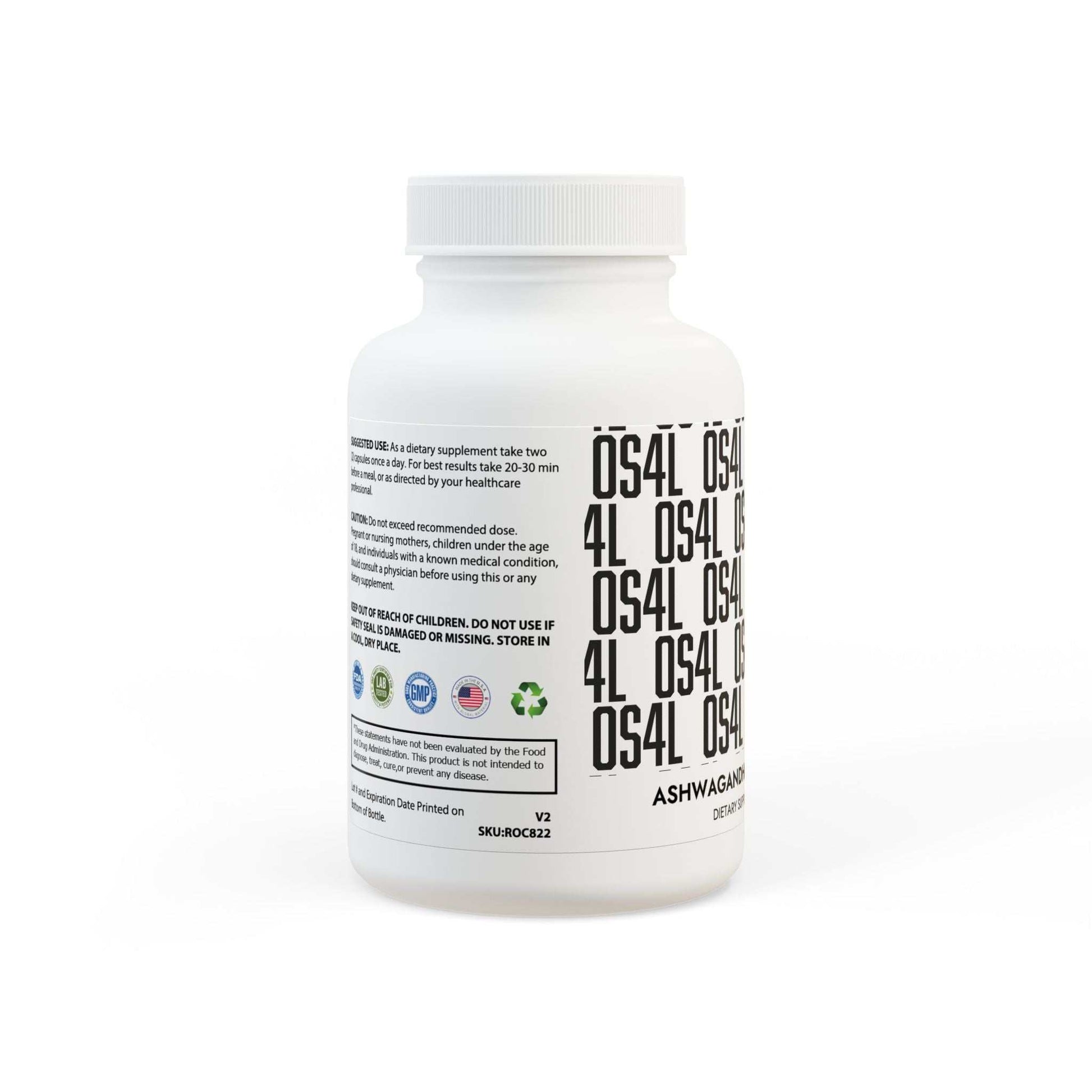 Ashwagandha and Black Pepper Supplement –60 Capsules | OS4L supplement