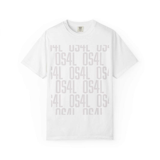 White All 4's Signature T-Shirt with Outside 4 Lyfe graphic, 100% US cotton, casual crew neck tee