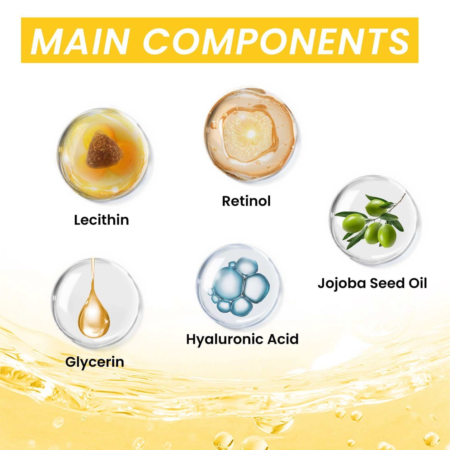 EELHOE Retinol anti Wrinkle Firms Facial Skin, Lightens Wrinkles, Decreases Wrinkles, anti Aging Skin Care