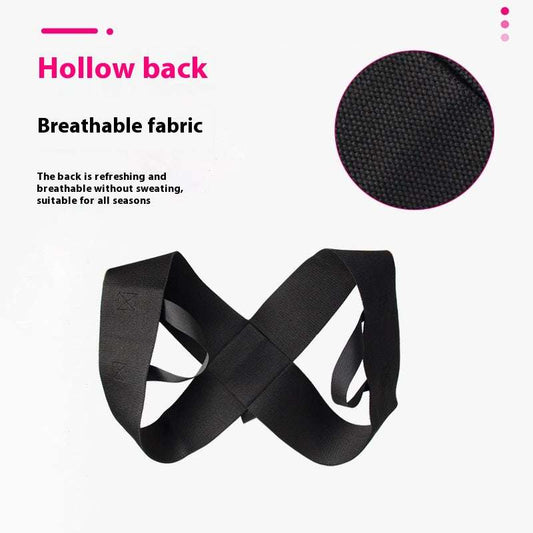 Invisible Shoulder with Correction strap in breathable fabric for fitness body shaping and posture support