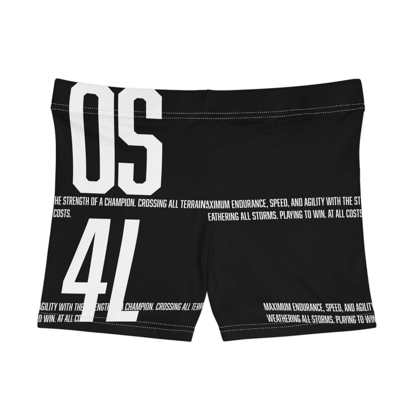 Athletic Number-Print Women's Shorts - Bold, Sporty & Moisture-Wicking