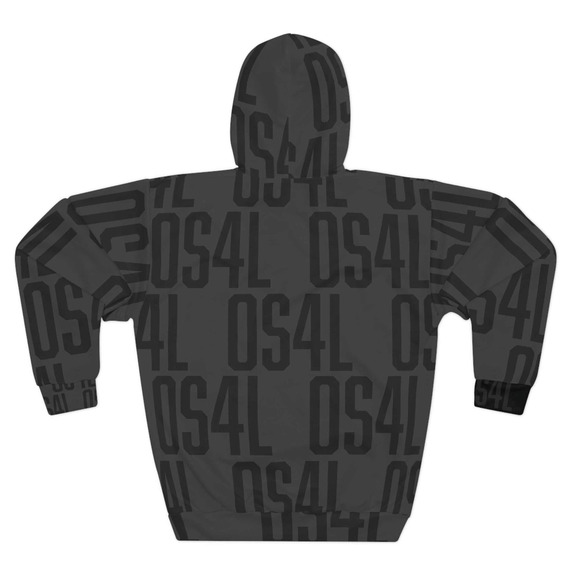 OS4L Tonal Asphalt Hoodie - Bold Geometric Design & Comfortable Fit..