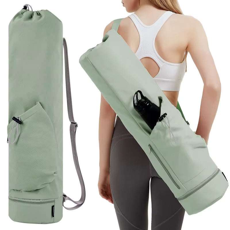 Yoga Mat Bag with Water Bottle Pocket & Wet Storage – Multi-Functional Carrier for Gym, Pilates & Fitness