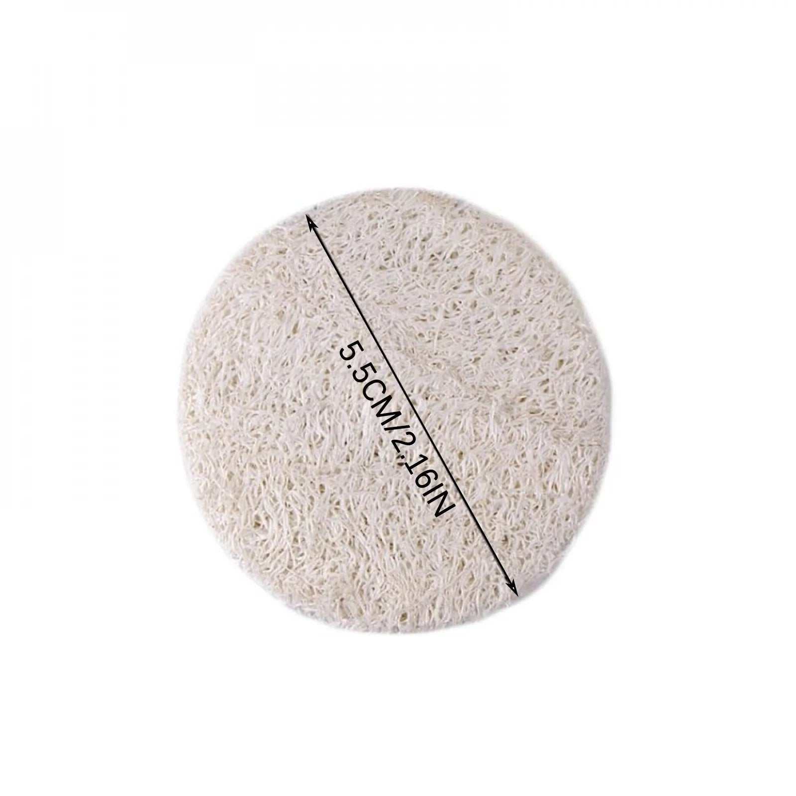 10Pcs Natural Luffa Facial Cleansing Loofah Scrub Wisp Sponge Pads Face and Body Exfoliating Skin Scrubber Peel Scrub Skin Care