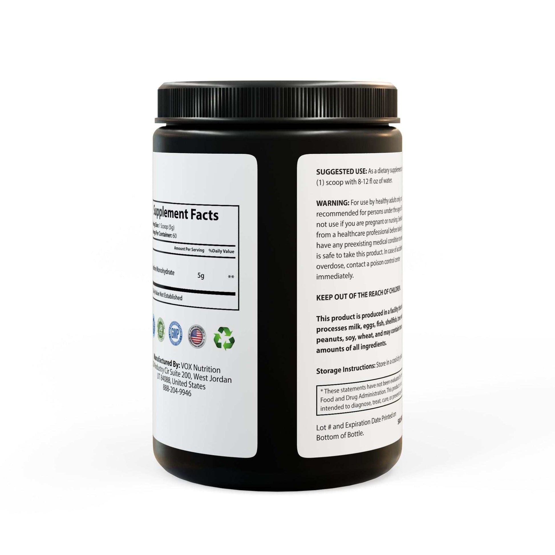 Creatine Monohydrate Supplement  300g for Enhanced Workout Performance