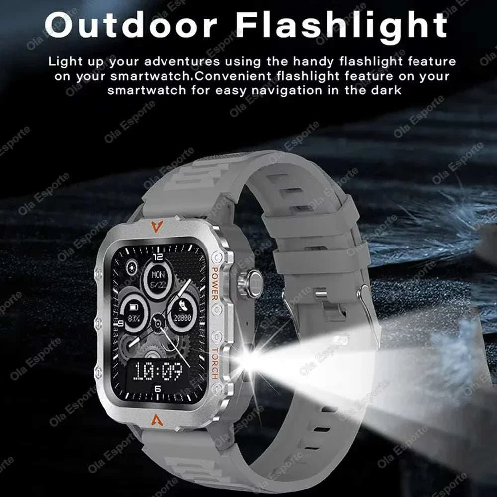 Smart Watch GPS Blue Tooth Call Waterproof Outoor Fitness Smartwatch Weather Heart Rate Health Voice Assistant for Android IOS