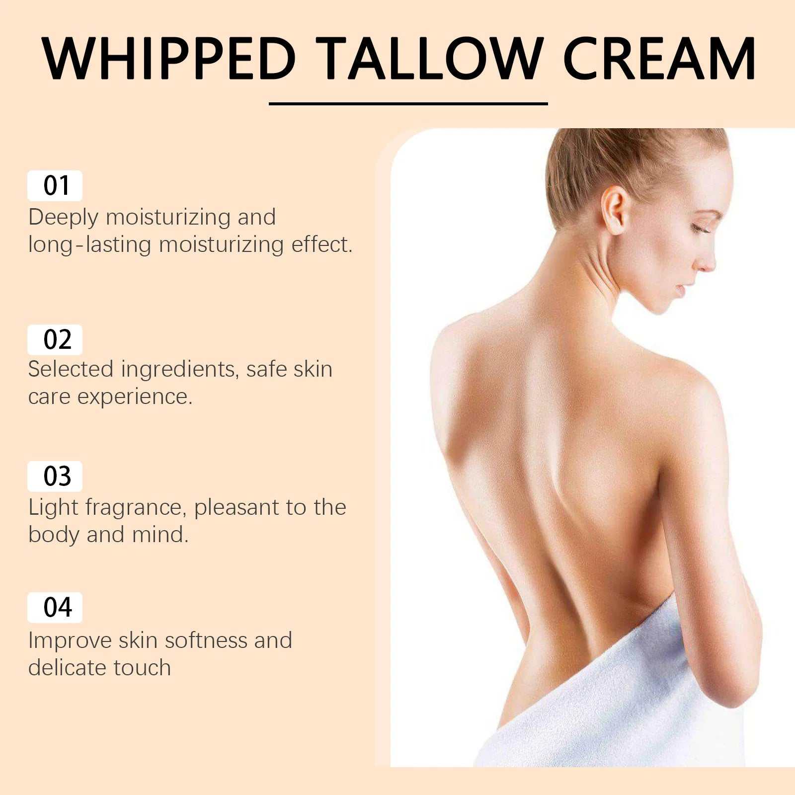 114G Beef Tallow Nourish Face Cream Moisturizing Refreshing Facial Skin Soothing Hydrate Improve Rough Dry Skin Cream