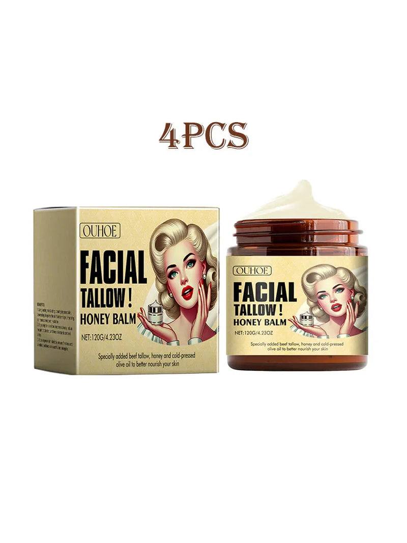 120G Beef Tallow Lasting Moisturizing Face Cream Firming Body Lotion Repair Dry Skin Hydrating Nourish Brighten Face Balm
