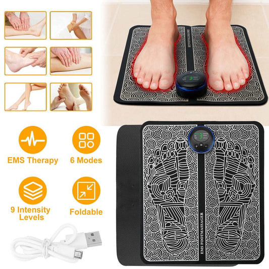 Foot Massage Pad Electric Stimulator Massager for Foot Pain Relief....