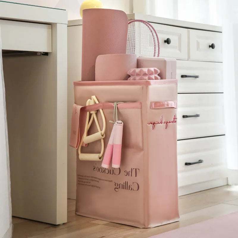 Home Yoga Mat Storage Bag Large Capacity Multi-Pocket Yoga Fitness Products Organizer Home Yoga Sports Equipment Storage Basket