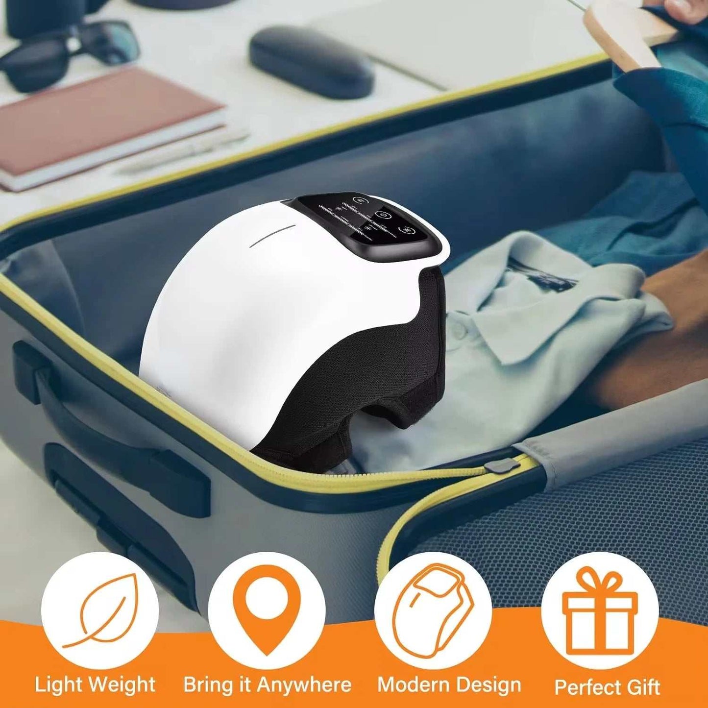 Smart Hot Compress Knee Massagers Relaxing Leg Joint Heating Vibration Massager Cordless Knee Pads Gift Mom and Dad