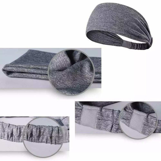 5-Pack- Unisex Sports Fitness Headband and Sweatband